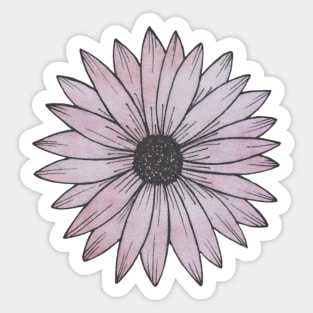 Linework flower purple Sticker